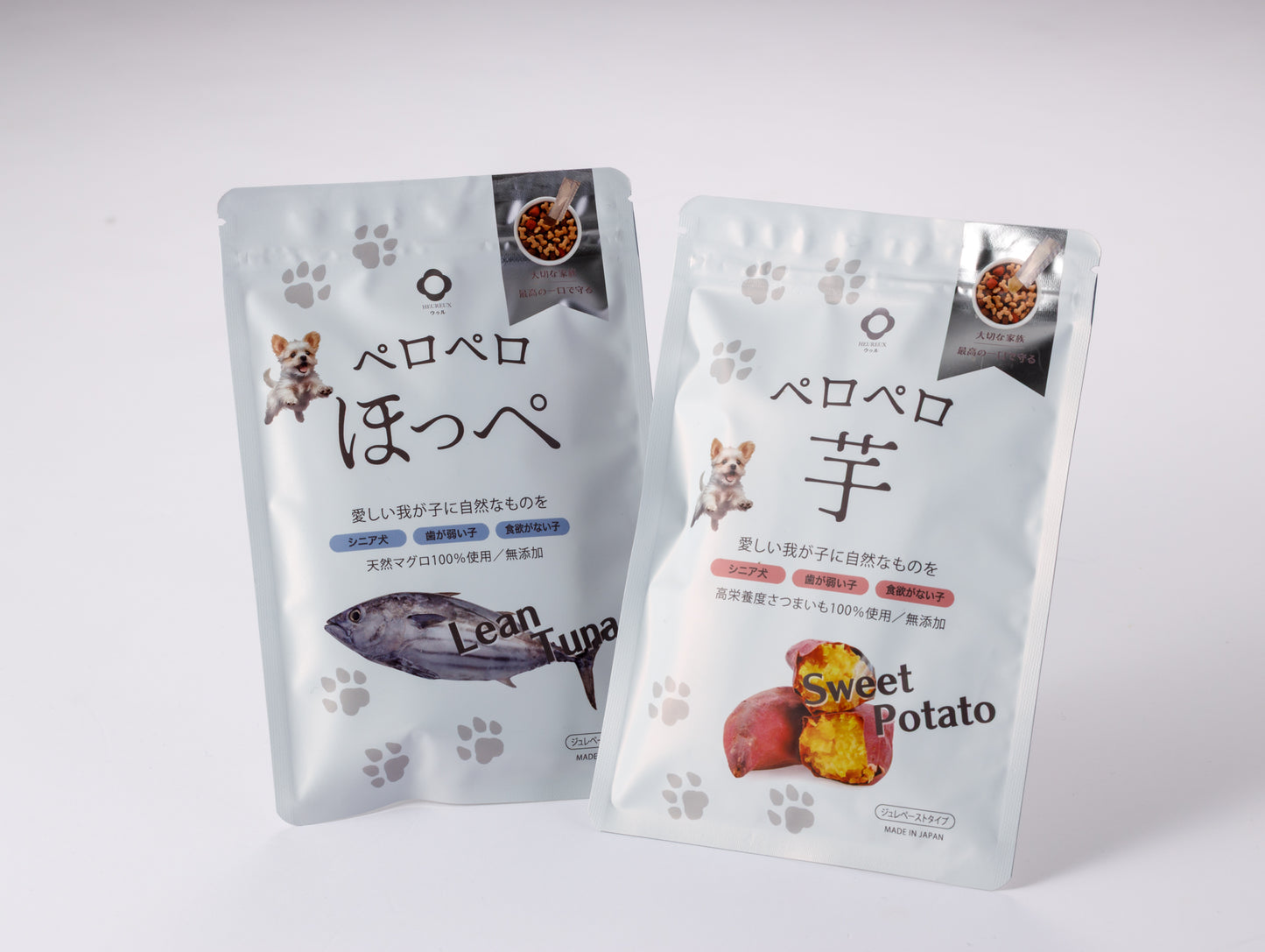 ウゥル HEUREUX ペロペロシリーズ 生酵素 ペットフード 療法食 無添加 国産 ドッグフード キャットフード 全犬種 全猫種 生後2か月以上の 全年齢 1袋7本入 最大約40日分 心臓・腎臓サポート ヒューマングレード ジュレ おやつ お試し サンプル