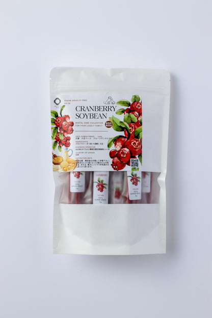 【予約販売受付中！7月15日以降の発送】関節サポートデンタルガム クランベリー 大豆ベース 154g 犬 猫 用 無添加 無着色