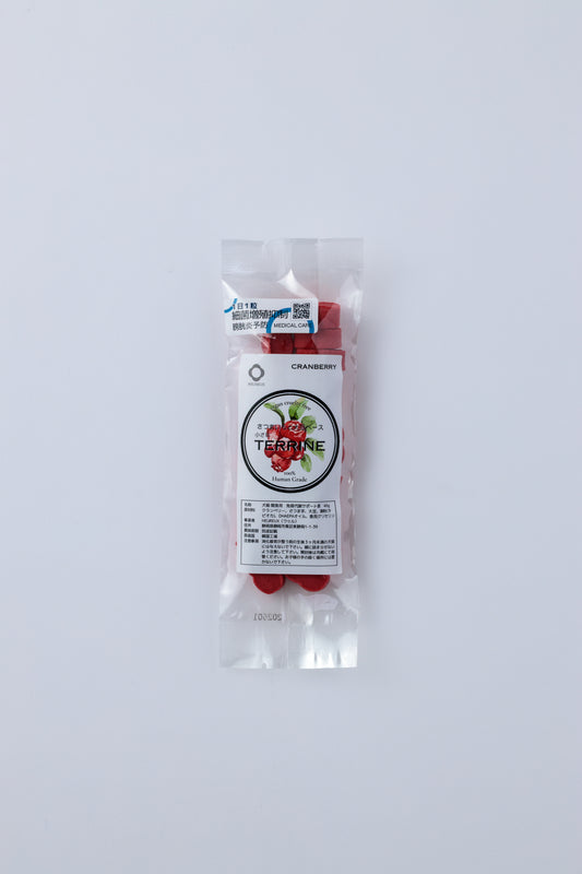 【最近増殖抑制サポート】クランベリー 関節炎予防＋膀胱炎サポート 小さなテリーヌ 大豆ベース 一日一粒 トッピング