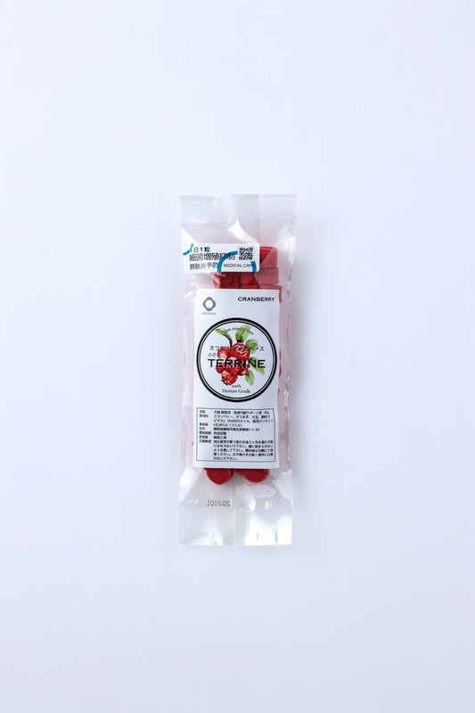 【最近増殖抑制サポート】クランベリー 関節炎予防＋膀胱炎サポート 小さなテリーヌ40g 大豆ベース 一日一粒 トッピング
