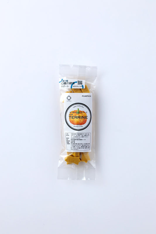 【老化防止サポート】カボチャ 関節炎予防＋心臓の健康 小さなテリーヌ40g 大豆ベース 一日一粒 トッピング