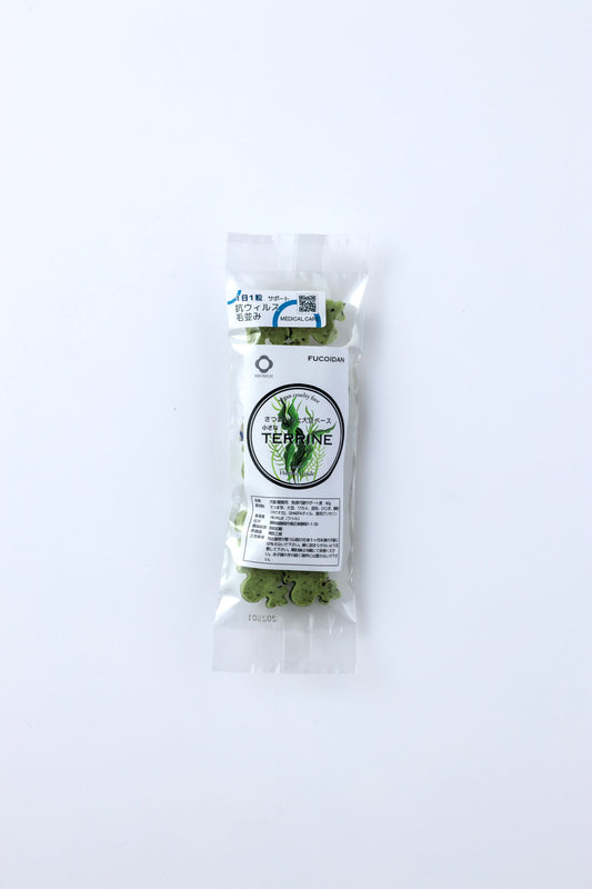 【抗ウィルスサポート】フコイダン 関節炎予防＋免疫アップ 毛並み 小さなテリーヌ40g 大豆ベース 一日一粒 トッピング