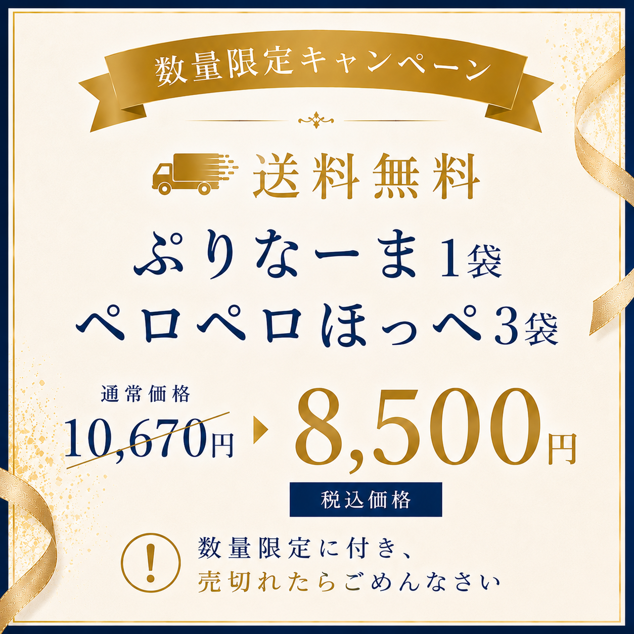 【送料無料】お詫びキャンペーン