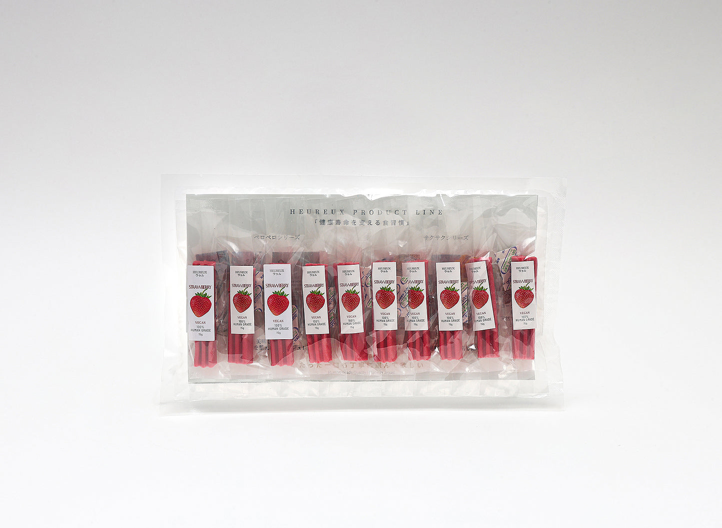 【健康ケアスティック】デンタルケア＆関節強化サポート いちご 大豆ベース 150g 犬 猫 用 着色料無添加