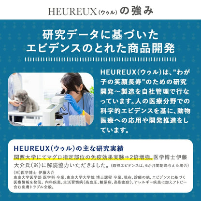ウゥル HEUREUX ぷりな－ま 生サプリ 犬用 猫用 サプリメント プレミアムフード 無添加 無着色 国産 全犬種 全猫種 全年齢 カプセル 42粒 心臓・腎臓・認知症サポート DHA EPA DPA 涙やけ 返金保証